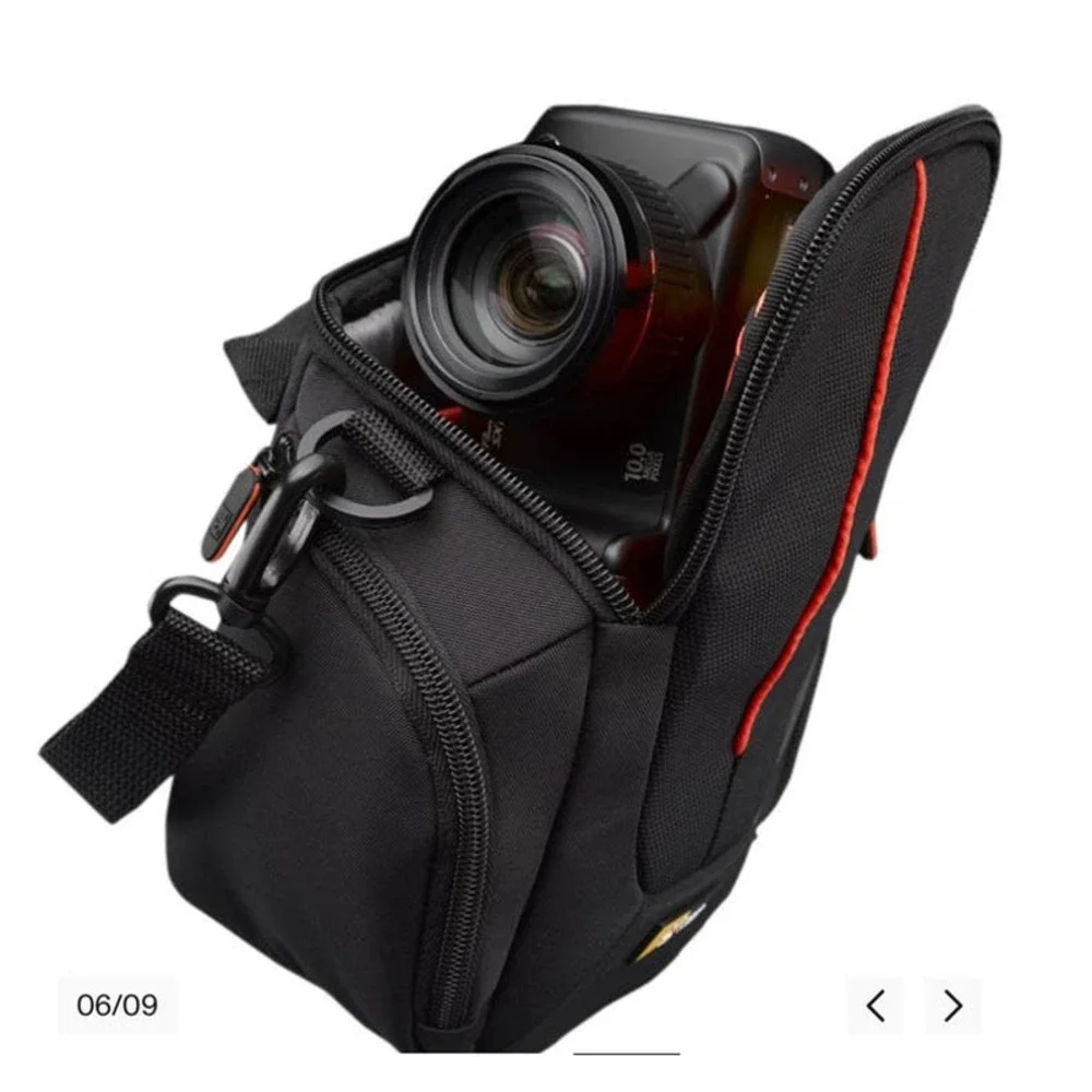 Case Logic Black Camera Storage Organization Case with Strap NEW - Picture 9 of 14